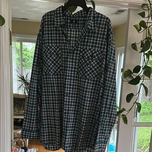 DC Blue and White Checkered Shirt